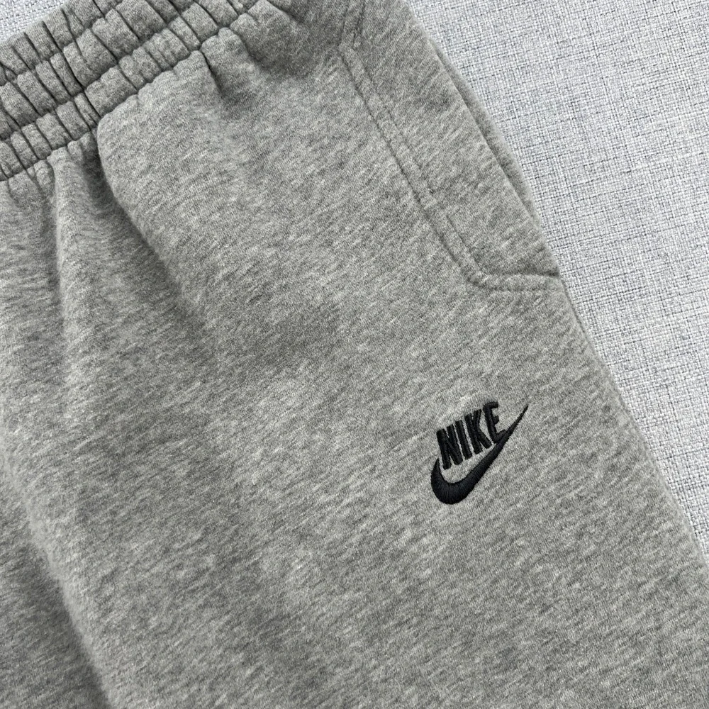 Nike Sportswear Open-Hem Fleece Sweatpants Mens XXL Light Gray Loose Fit Baggy